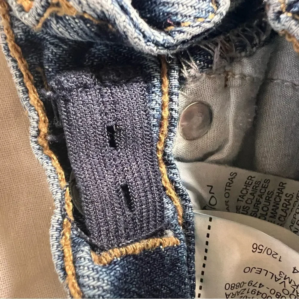 Zara Blue Distressed Cotton Baggy Denim Jeans Boys 6 Years Old EUC